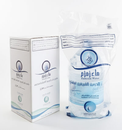 5L Sealed Makkah Zamzam Bottle | Printed Single Box | 1 Bottle Each Box | Each Bottle in a Printed Sealed Bag
